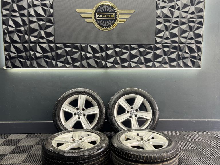 image for 16” inch genuine Vw alloys wheels 5x112 golf caddy touran a3 with tyres