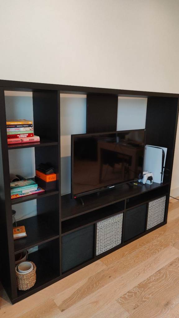 IKEA LAPPLAND TV Storage Unit – Black-Brown