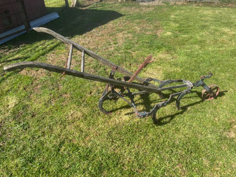 Antique horse drawn harrow