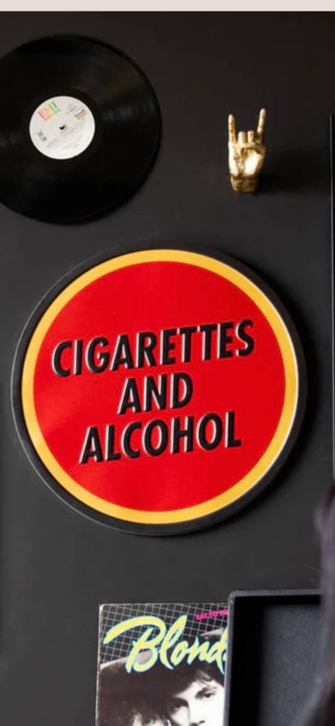Rockett St George Cigarettes & Alcohol Wall Art 