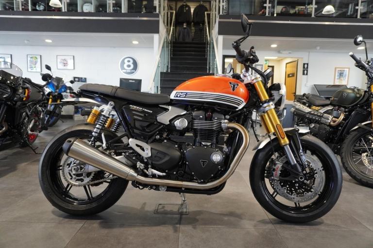 Triumph Speed Twin 1200 RS, 2026, Baja Orange. IN STOCK NOW Only £14795. 