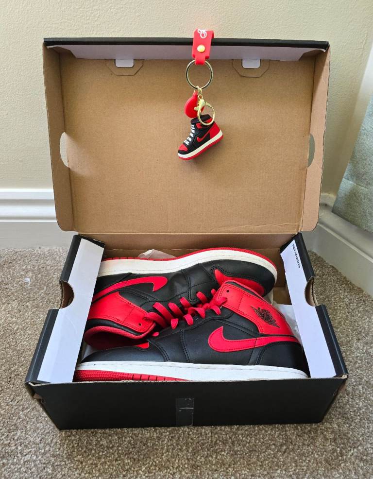 Nike Air Jordans size 5.5 red and black