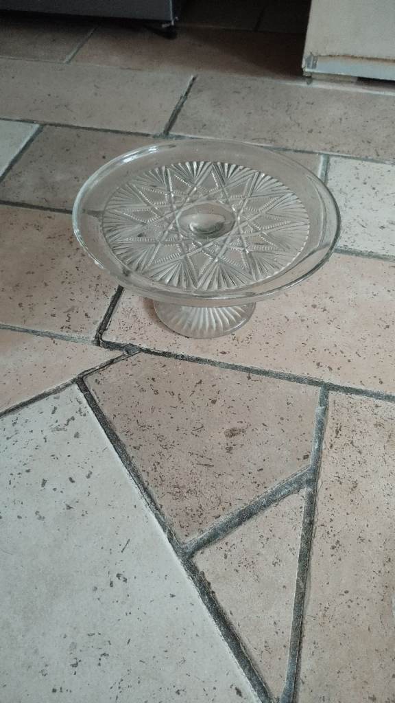 Fruit bowl/cake stand.  Was my great grandma's.