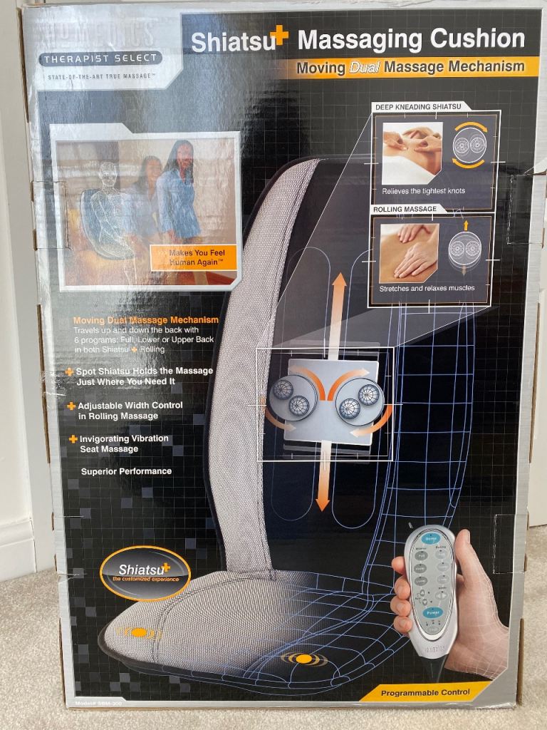 Shiatsu massaging cushion