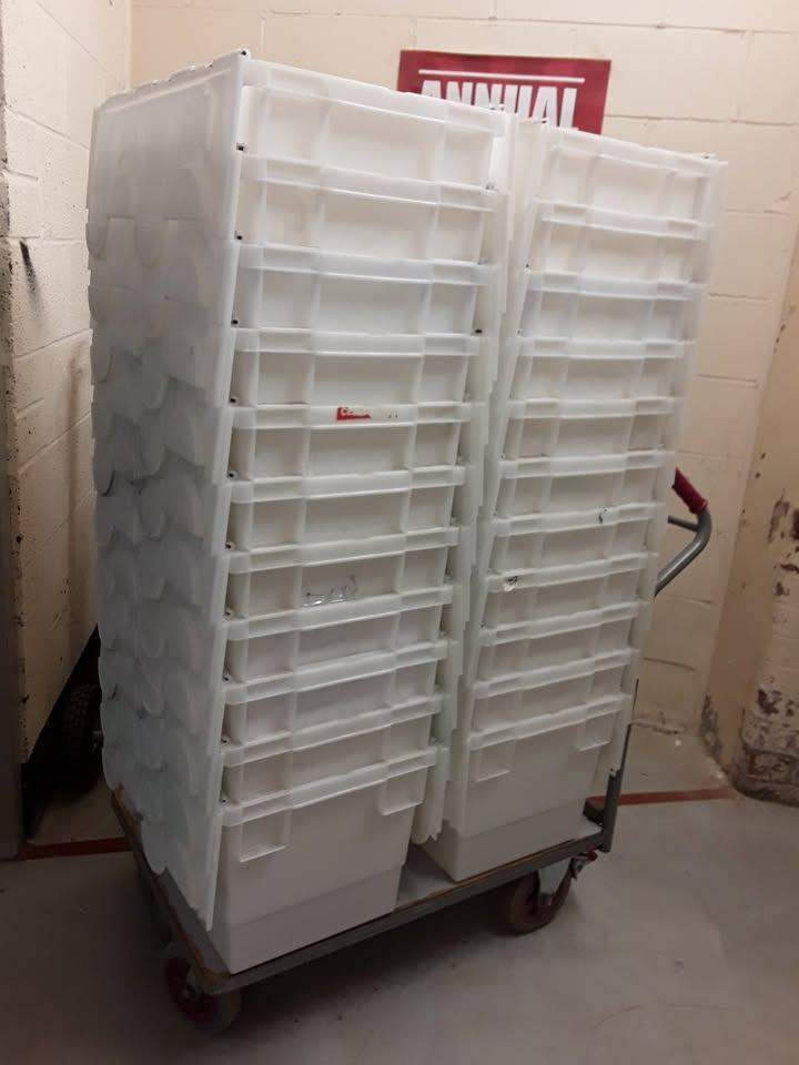 image for Strong white plastic storage containers & lids Low Cost Moves 2nd Hand Items STALYBRIDGE SK15 3DN