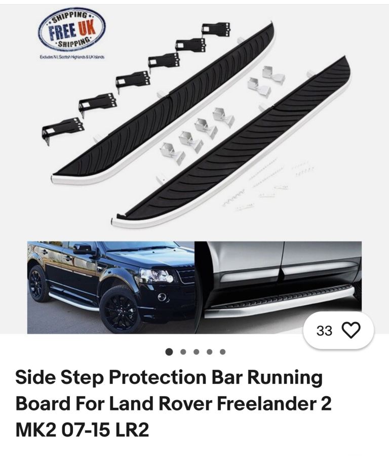 Land Rover Freelander 2 Side Steps Running Boards. New in box. 