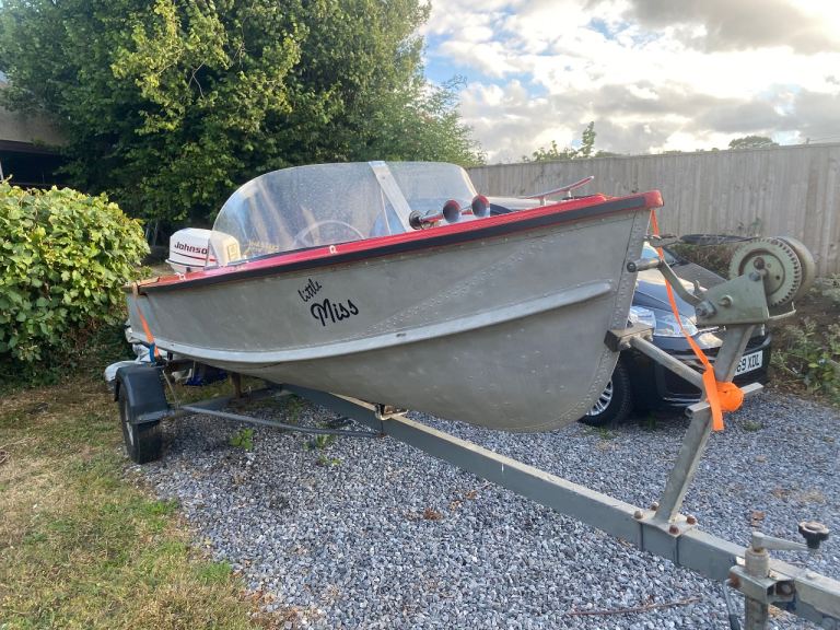 Pearly Miss- 1950’s classic aluminium speedboat on trailer -offers considered