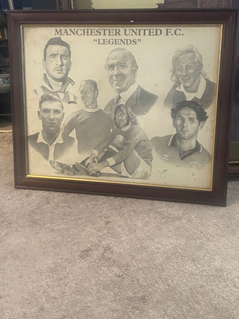 Manchester United – Through the Years (Vintage Framed Pictures)