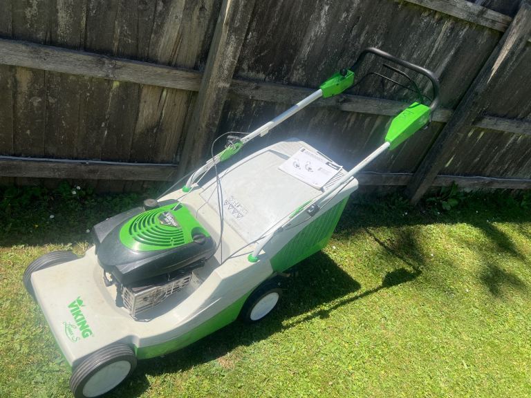 Viking stihl petrol lawnmower 