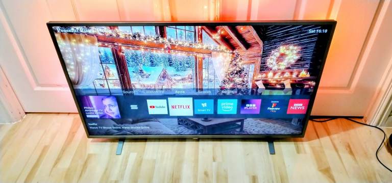 image for Phillips 50" Smart 4K Ultra HD Ambilight TV