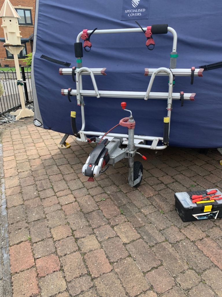 Caravan bicycle carrier