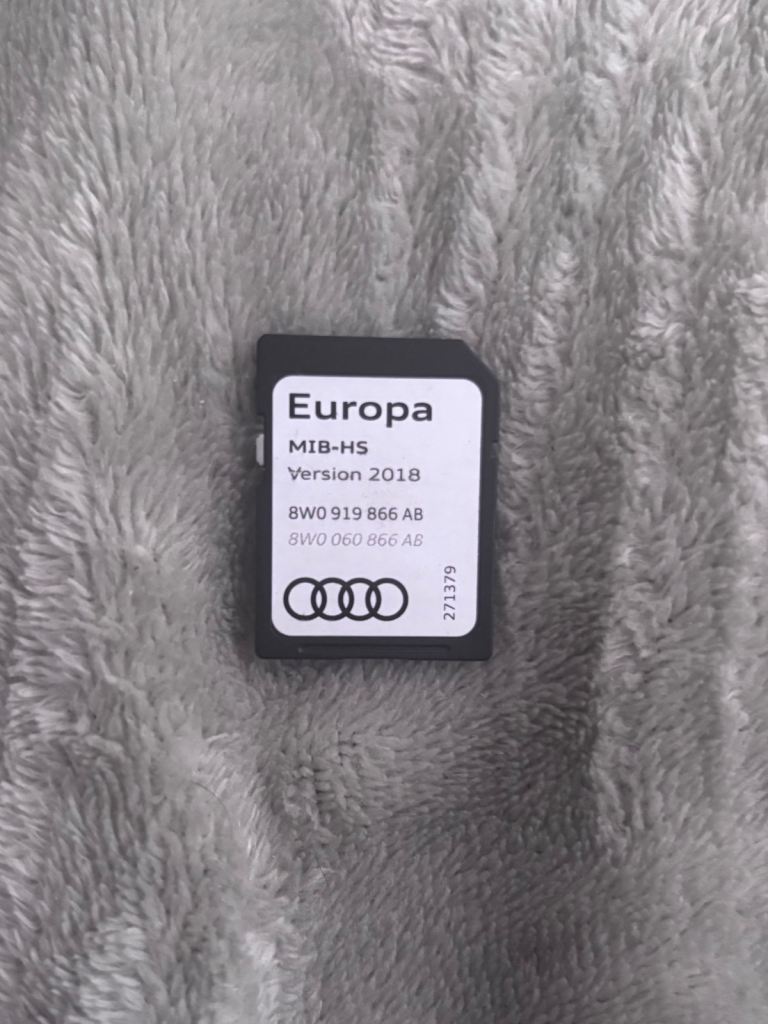Genuine Audi europa navigation maps version 2018 ( wont work on a Audi a3)