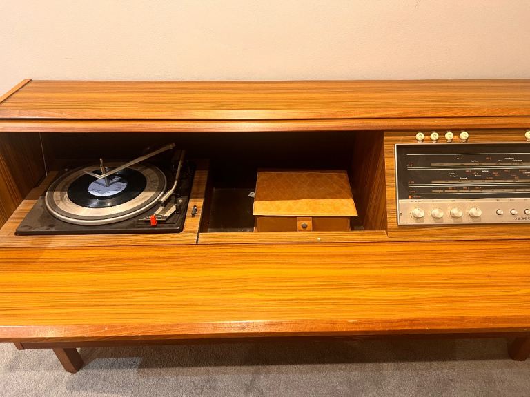 Vintage Ferguson record player unit