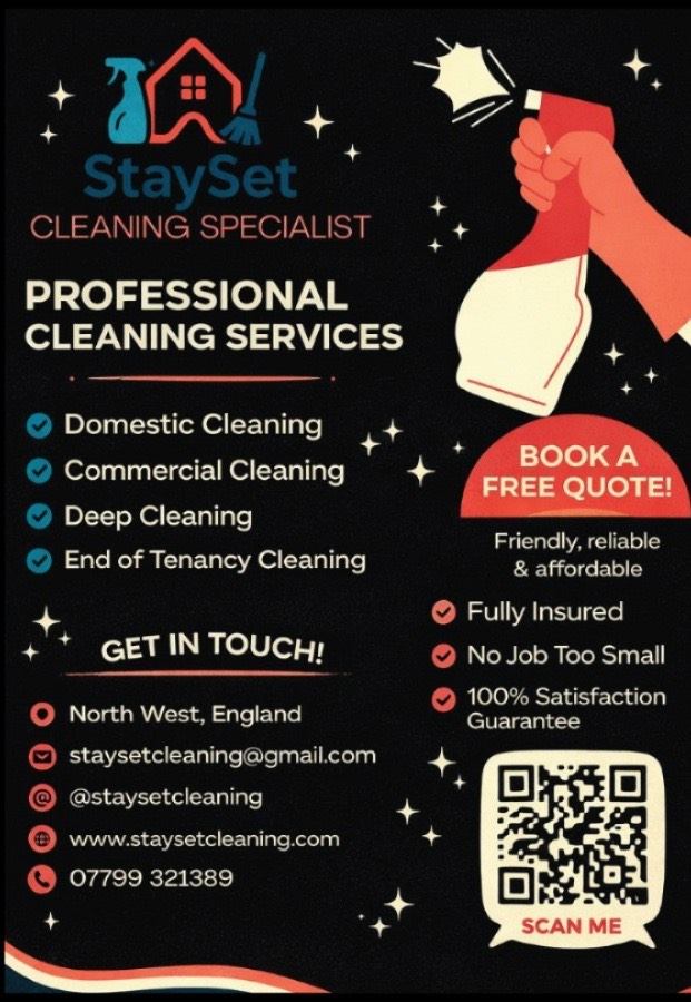 StaySet Cleaning - Domestic And Commercial Cleaning Services