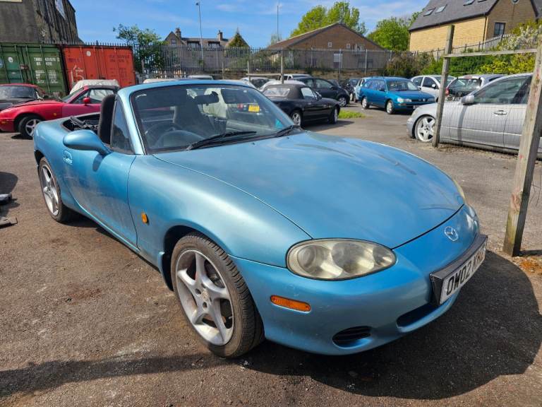 ★MAZDA MX-5 1.8vvt ★70K MILES! ★5-SPEED! ★FULL MOT! RARE CRYSTAL BLUE COLOUR MX5 ROADSTER 146BHP 