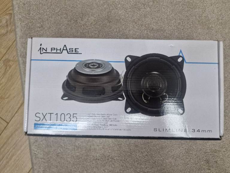 NEW BRAND NEW INPHASE SXT1035 SPEAKERS - 4 INCH