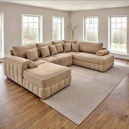 🛋️ LILY U Shape Sofa for Sale – Luxury Corner Sofa | Custom Colours & Sizes Available ✨