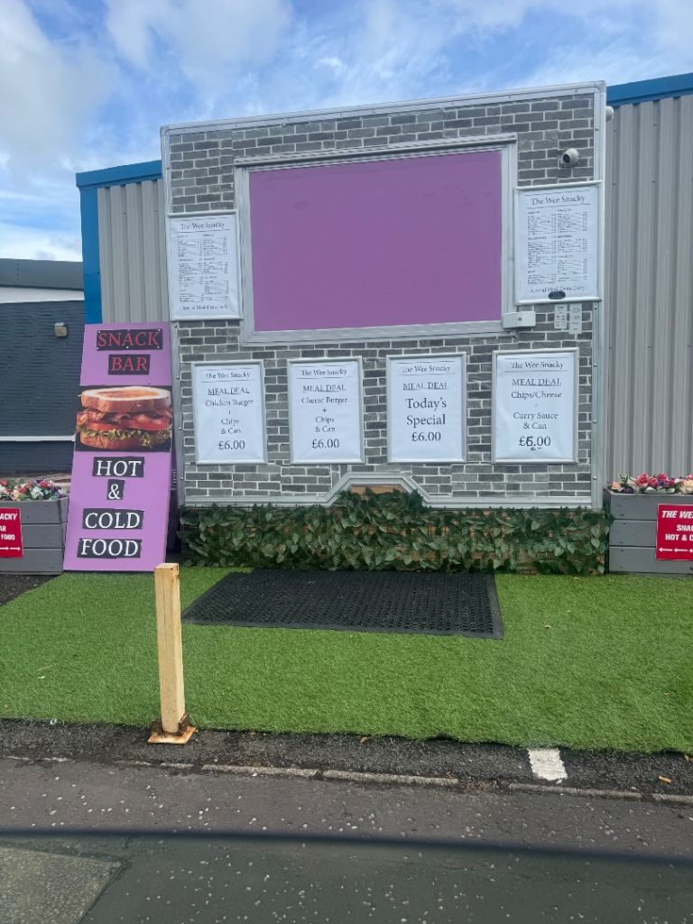 Snack van food trailer