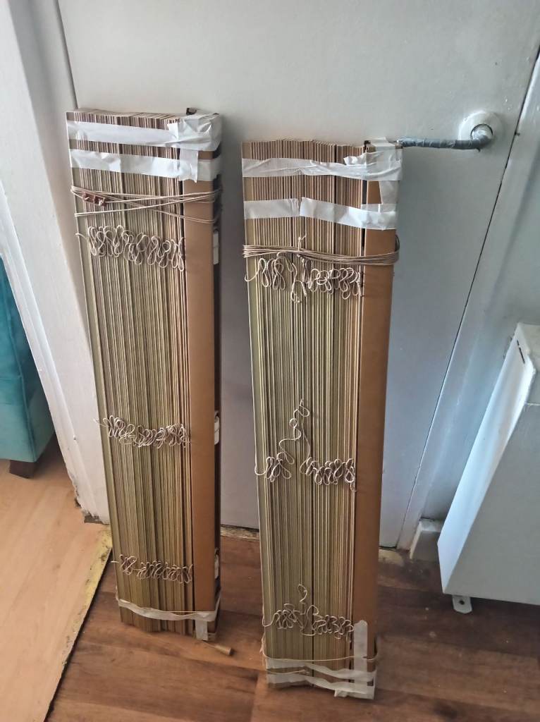 Used Wooden Venetian Blinds – Beige, Still Boxed