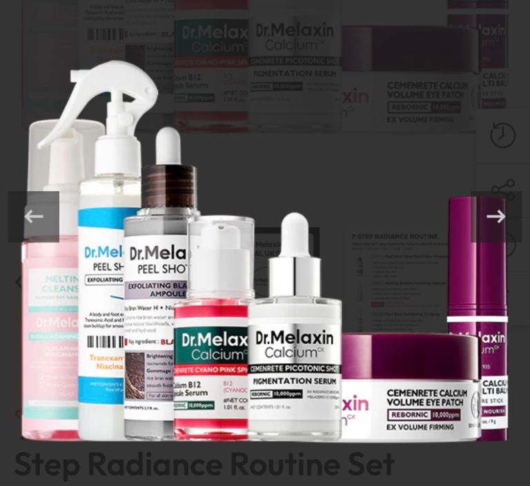 Dr.Melaxin 7-Step Radiance Routine Set – Brand New