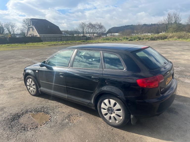 Black 5 door Audi A3 2006, 1.9 TDI diesel