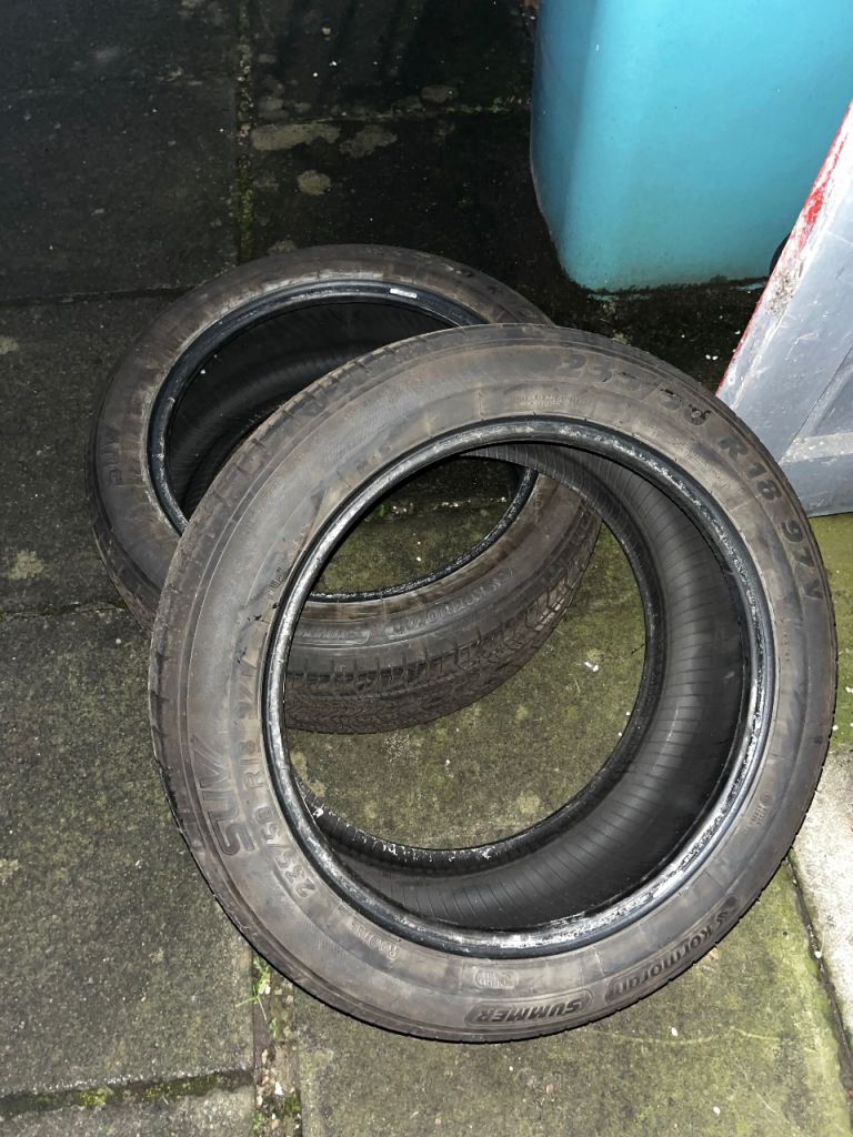 Two tyres 235,50, 18”