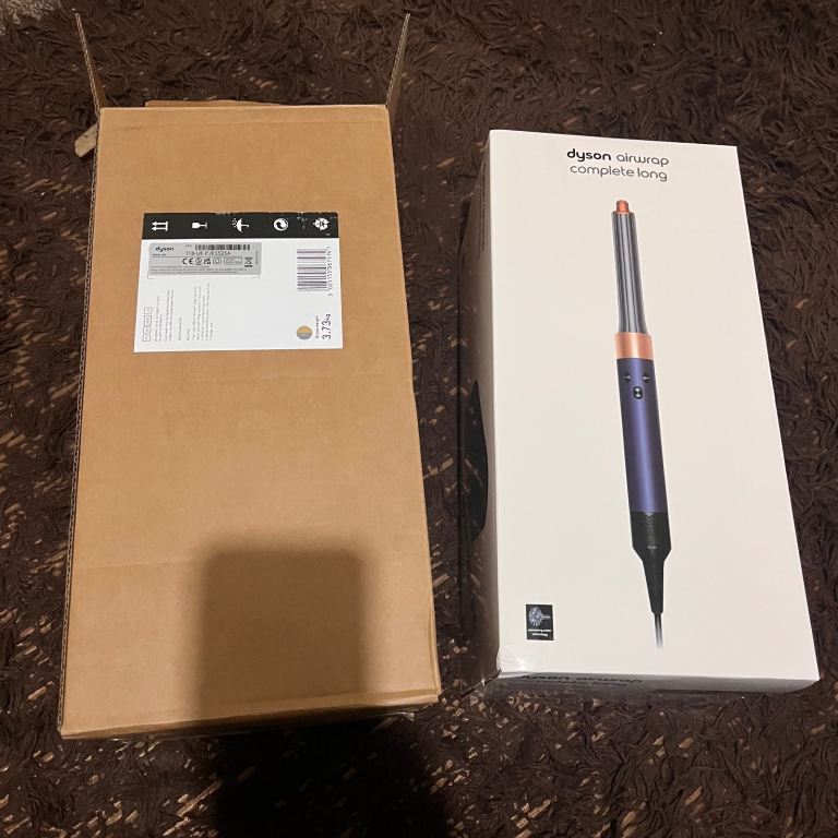 Dyson airwrap vinca blue and rose gold 