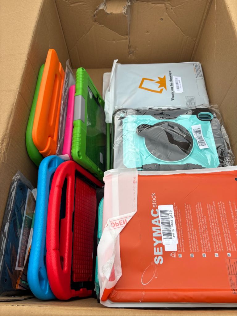 Vinted what not carboot job lot wholesale reseller bundle tablet iPad cases screen protectors