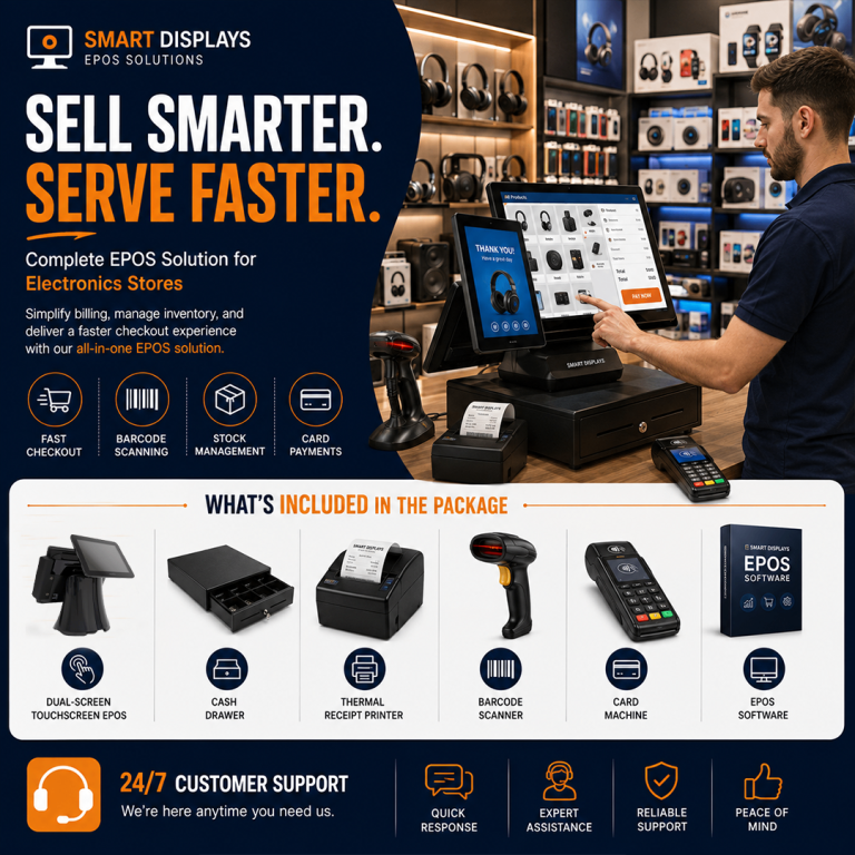 SMART DISPLAYS EPOS Solution - Complete Point of Sale System