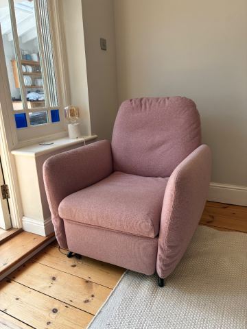 IKEA EKOLSUND Recliner Chair - dusky pink | in Norwich, Norfolk
