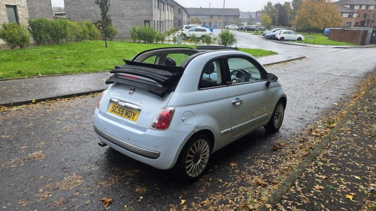 Fiat, 500, Convertible, 2009, Manual, 1368 (cc), 3 doors