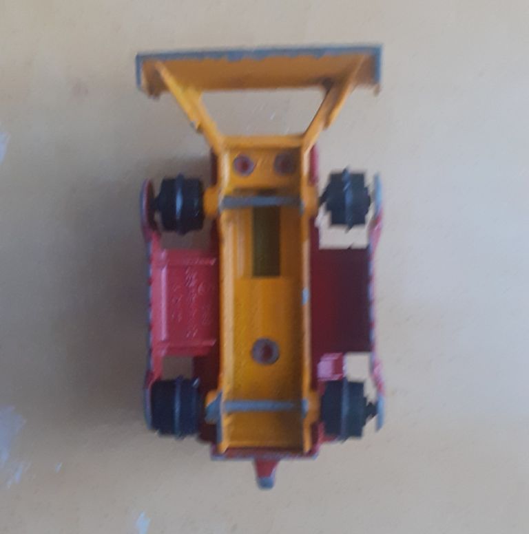 USED Matchbox Lesney Case Tractor Bulldozer, No 16, 1969, Red, Rare. #16