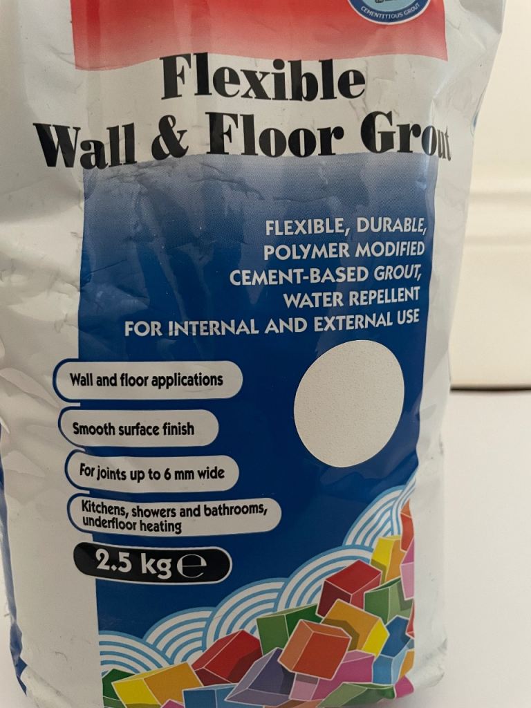 Mapei flexible wall and floor grout 2.5kg – £6