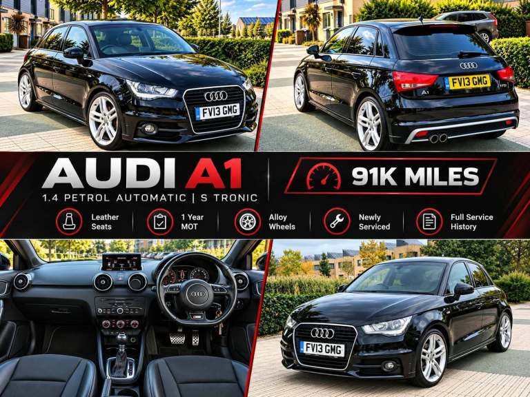 2013 Audi A1 1.4 TFSI S Line 5dr S Tronic HATCHBACK Petrol Automatic
