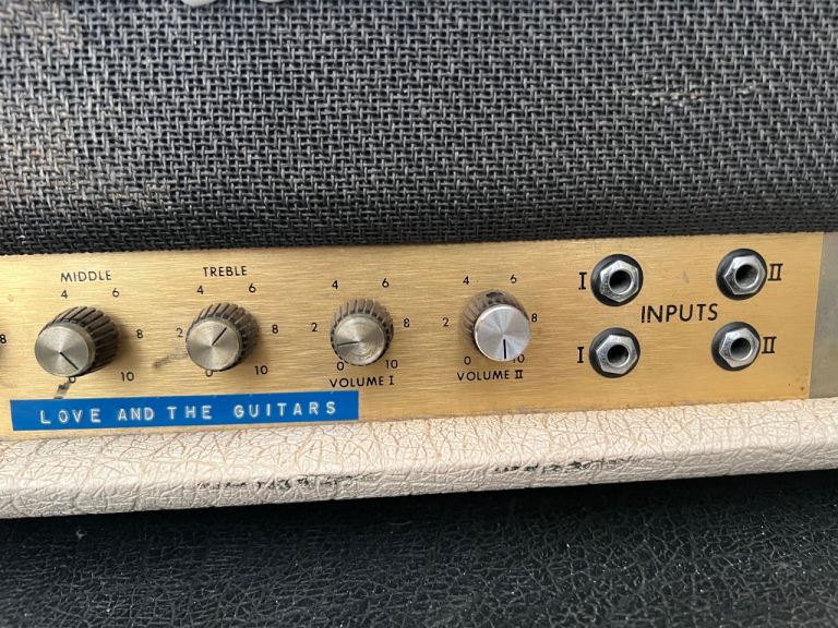 Marshall 1960s-70s 100 watt Super bass amp plus Marshall 100 watt white amp chassis 