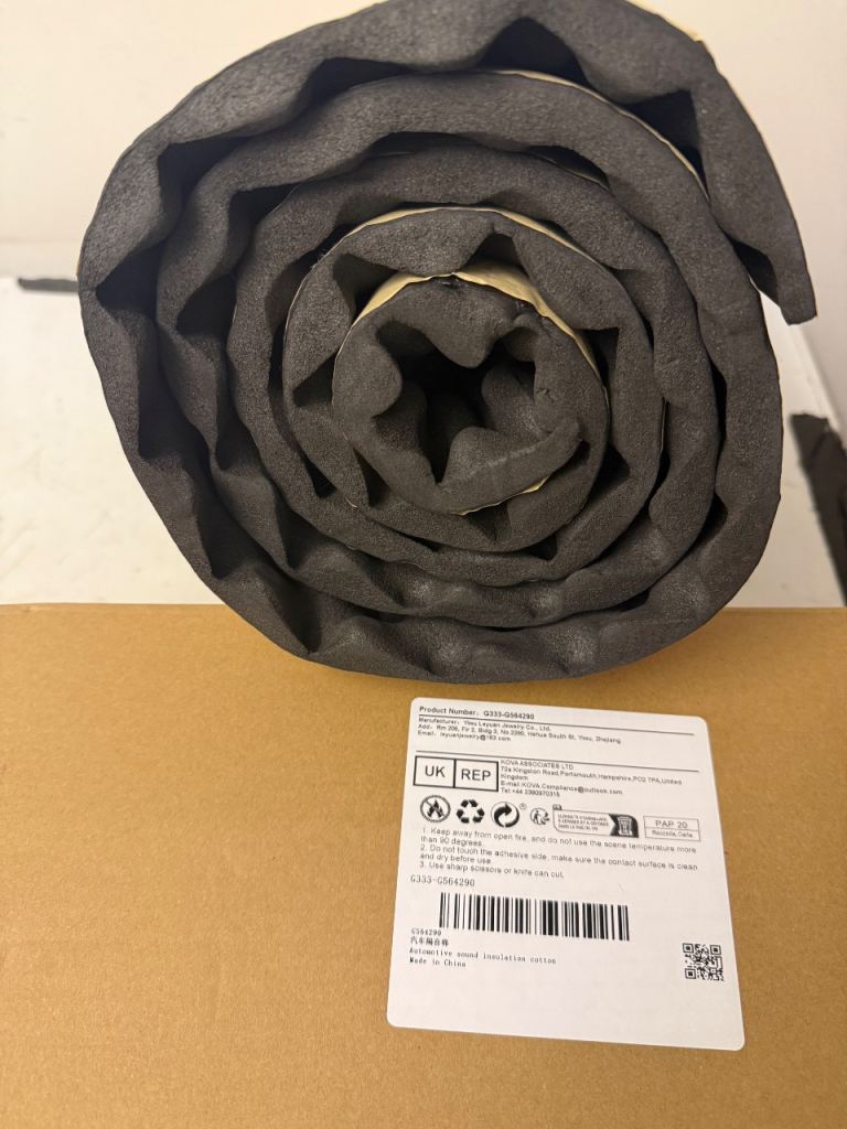 Noise absorbing acoustic foam