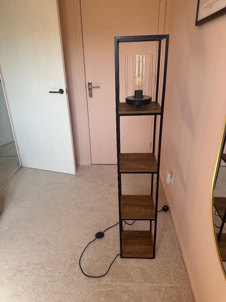 Floor Standing Lamp with shelves