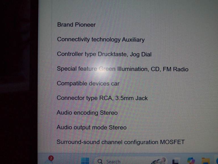Pioneer DEH-150MPG Auto Radio CD RDS