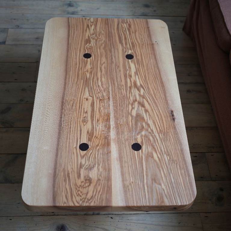Solid ash coffee table - handmade and unused 