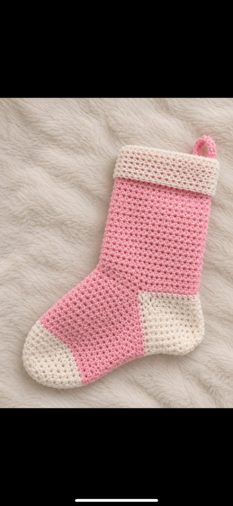 Handmade Crochet Christmas Stocking