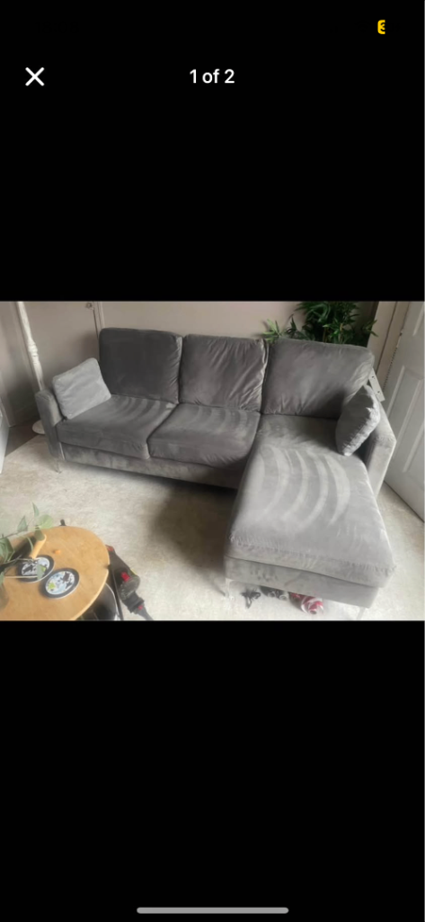 3 seater sofa & chair 