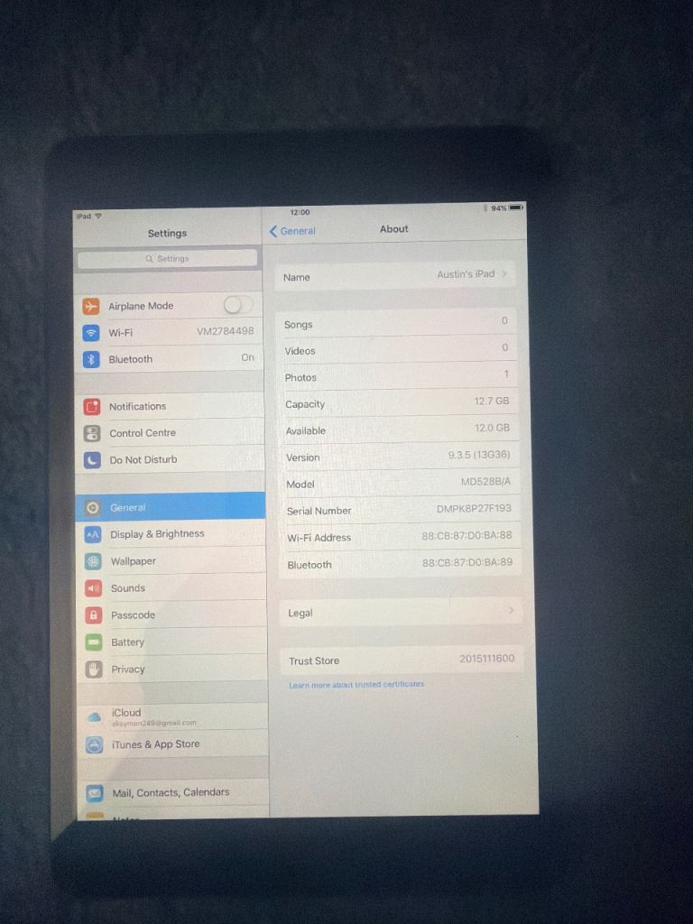 Apple iPad Mini (1st Gen) 16GB WiFi – Black, Good Condition