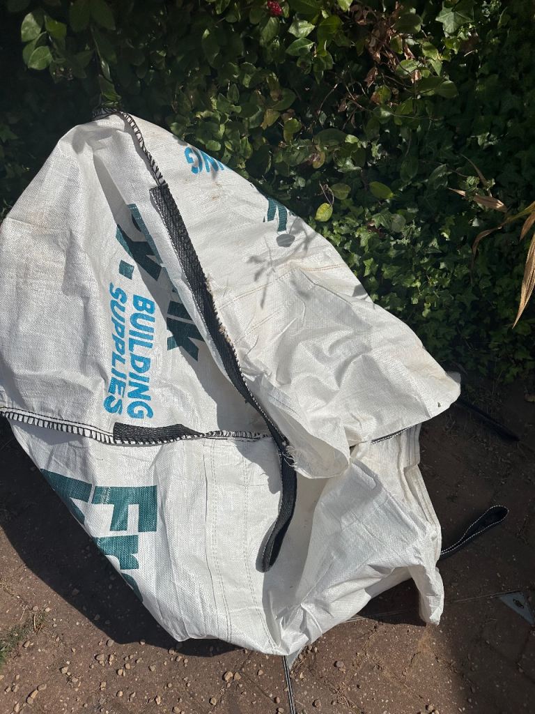 4 Large Building Supplies Ton Bag – Clean & Reusable