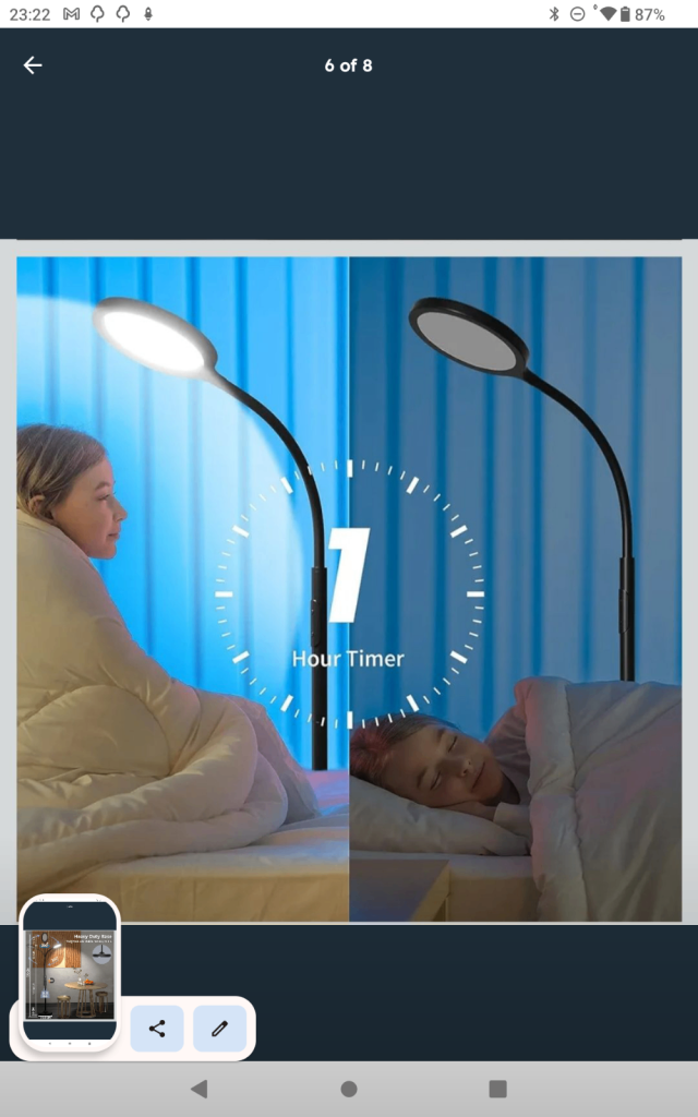 Led floor lamp with remote control new modern black home lighting 