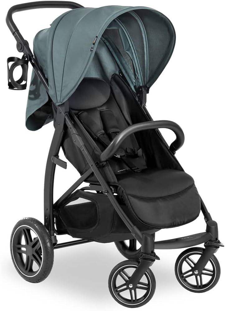 Brand new in box Hauck Rapid 4 pram pushchair black jungle green luxurious birth to 25 kg 