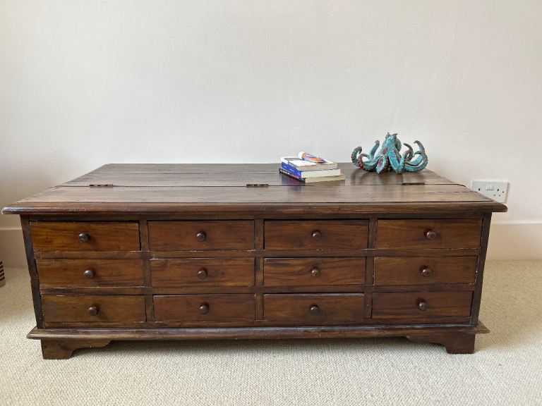 Laura Ashley Garrat 12 drawer apothecary coffee table 