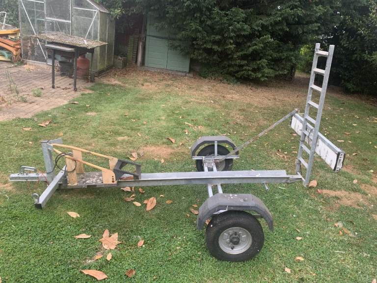 galvanised motor bike trailer