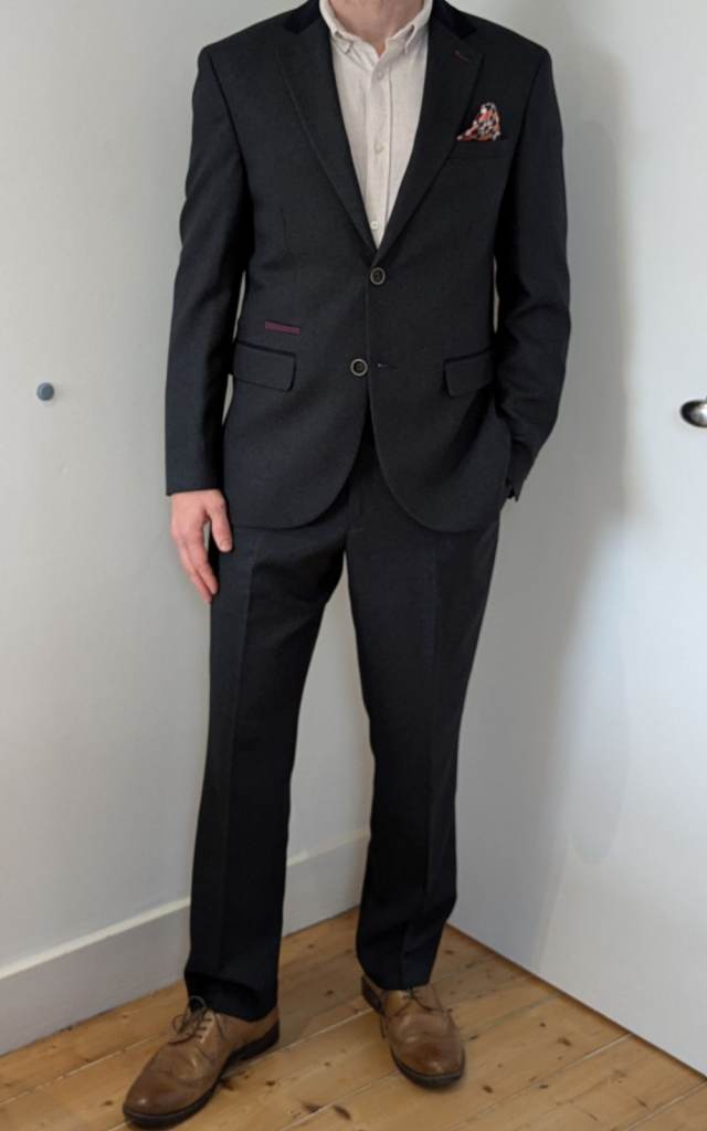 Men's suit from Next. Good as new. Jacket 38S trousers 32R