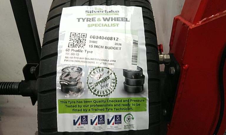 195-60-R15 88h Davanti Ecoura 6mm Partworn Pressure Tested Tyre