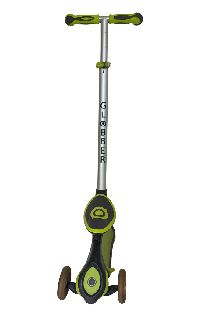 Globber 3-Wheel Kids Scooter – Black & Green
